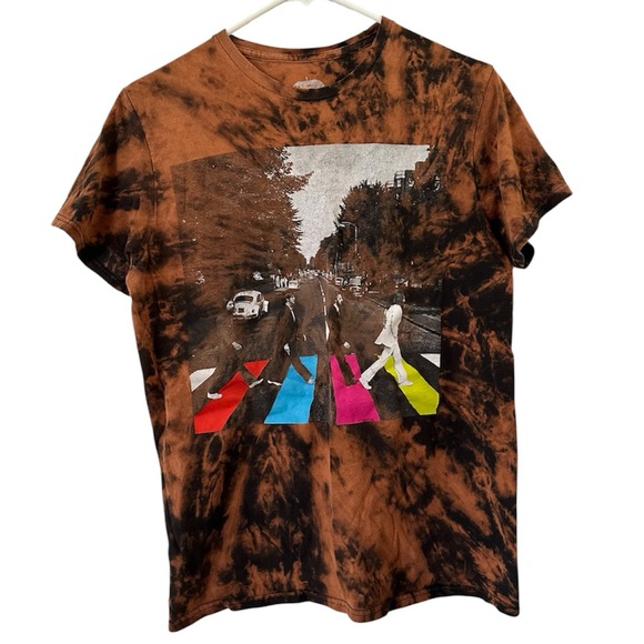 The Beatles Tops - The Beatles Abbey Road Reworked Rare Neon T Shirt Pop Art Style